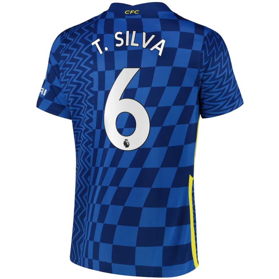 2021/22 Chelsea Home Kit Soccer Jersey T. Silva 6 printing